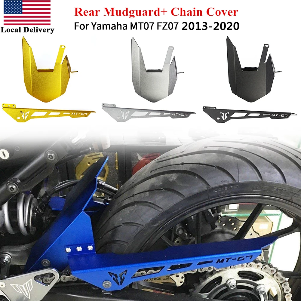 Заднее колесо мотоцикла Hugger Fender Крыло для Yamaha MT07 FZ07 MT 07 FZ 2013 2020 16 2017 2018 2019 цепь