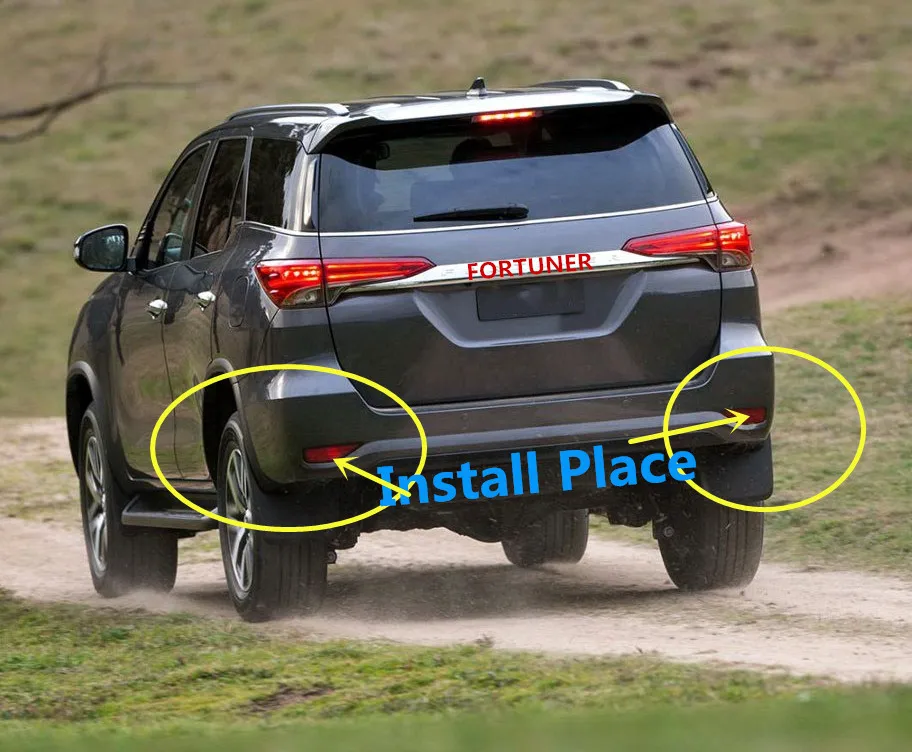 Daefar автомобильные каркасы фонарей для Toyota Fortune SW4- ABS задний бампер задний противотуманный фонарь Крышка лампы Защита авто аксессуары