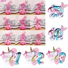 QIFU номер воздушный шарик день рождения шары День рождения украшения для детей воздушный шар из фольги фигурки баллоны Babyshower