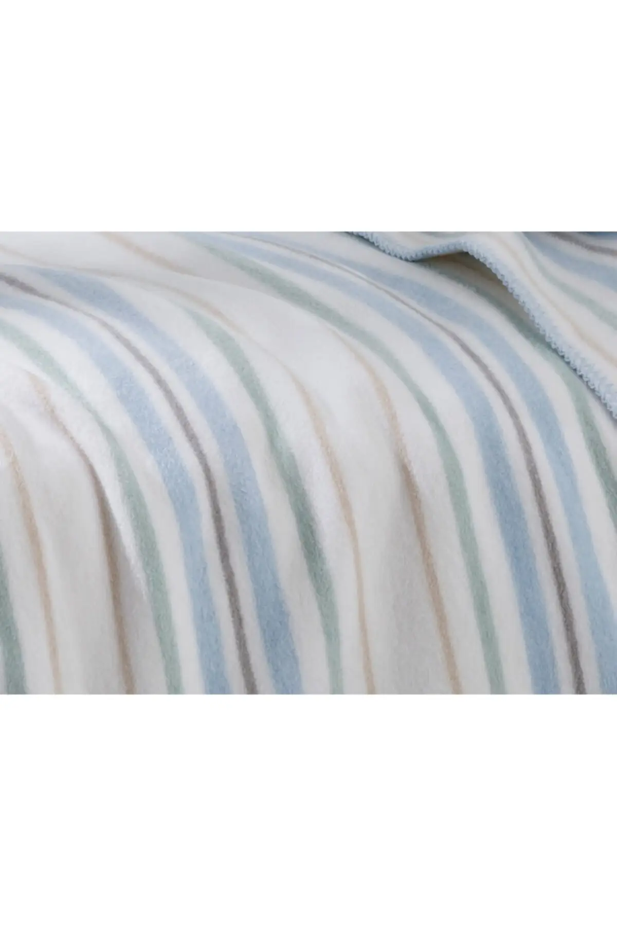 

Softy Stripe Cotton Bebe Cotton Blanket 100x120 Cm Blue