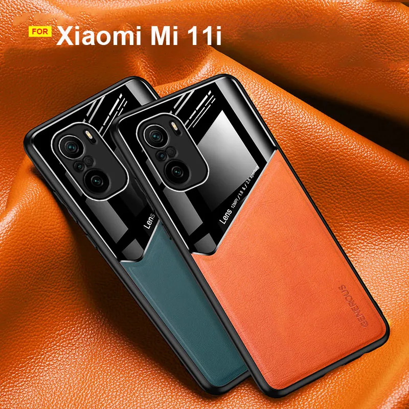 Магнитный автомобильный чехол для телефона Xiaomi Mi 11i m2012k11g силиконовый мягкий