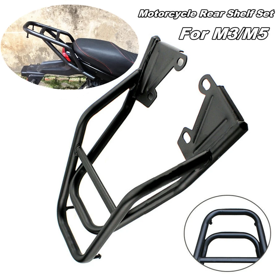 

Motorcycle Rear Shelf Mount Holder set Luggage Rack Strong Structure USA