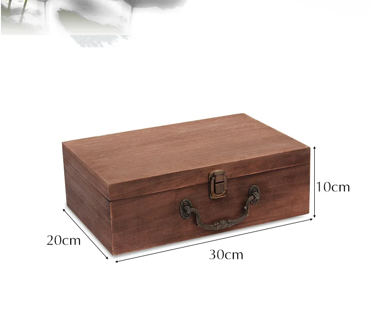 Новая деревянная коробка для приема настольная твердая Ретро подарочная