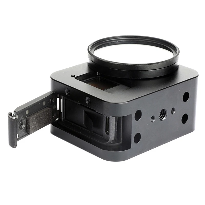 Для GOPRO HERO 8 черная рама из алюминиевого сплава клетка для собак с 52mmUV фильтром |