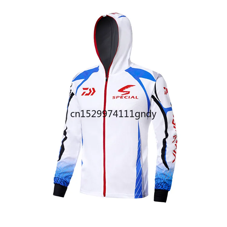DAIWA толстовки Одежда для рыбалки с длинным рукавом улицы дышащие рубашки анти УФ