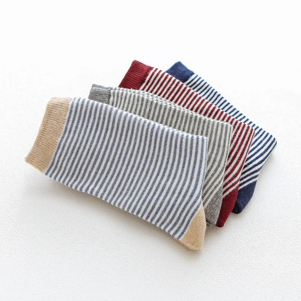 DOIAESKV недавно дизайн для женщин толстые короткие носки в полоску с рисунком