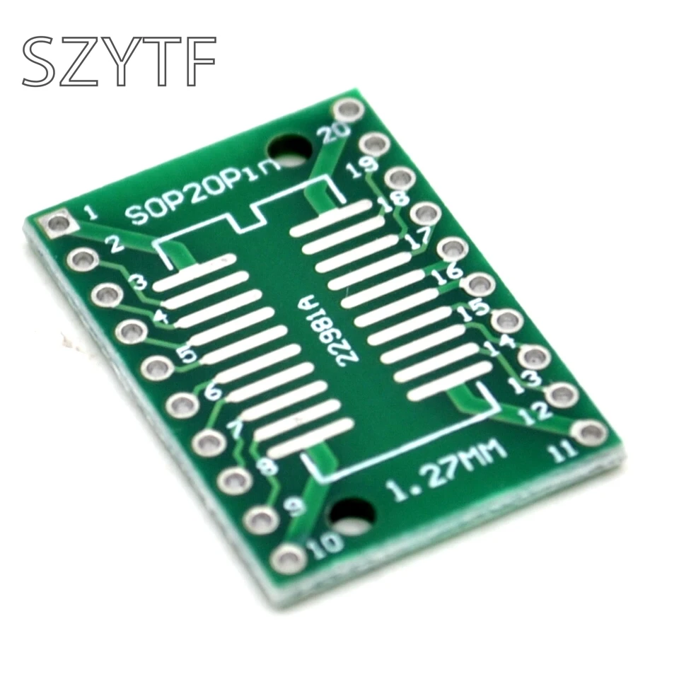 

20 шт./пакет переходная пластина SOP20 SSOP20 TSSOP20 SMD очередь DIP 0,65/1,27 мм