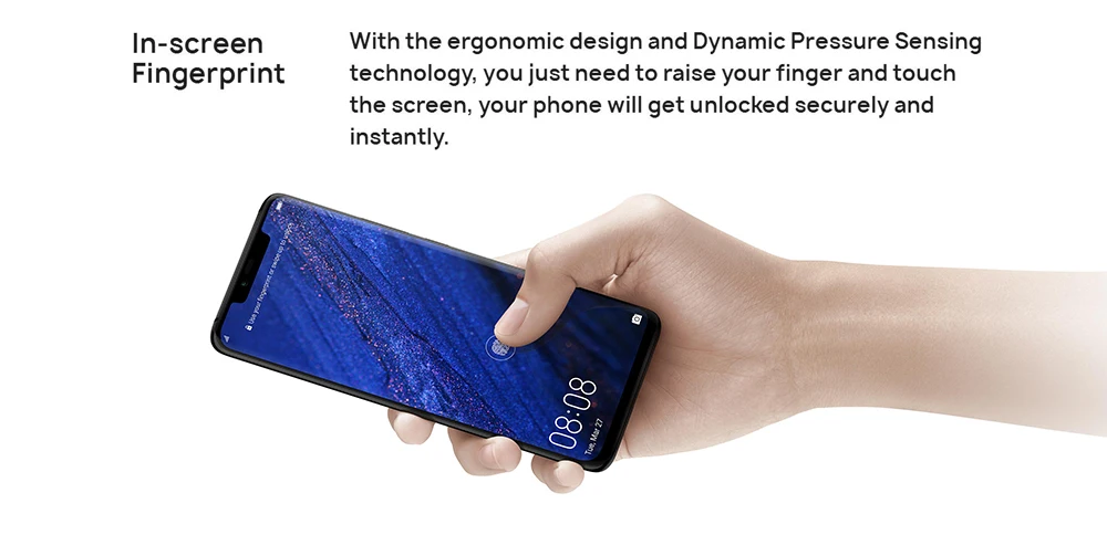 Глобальная версия HuaWei mate 20 Pro LYA-L29 мобильный телефон Kirin 980 Android 9,0 6,3" 3120x1440 6 ГБ ОЗУ 128 Гб ПЗУ отпечаток пальца NFC