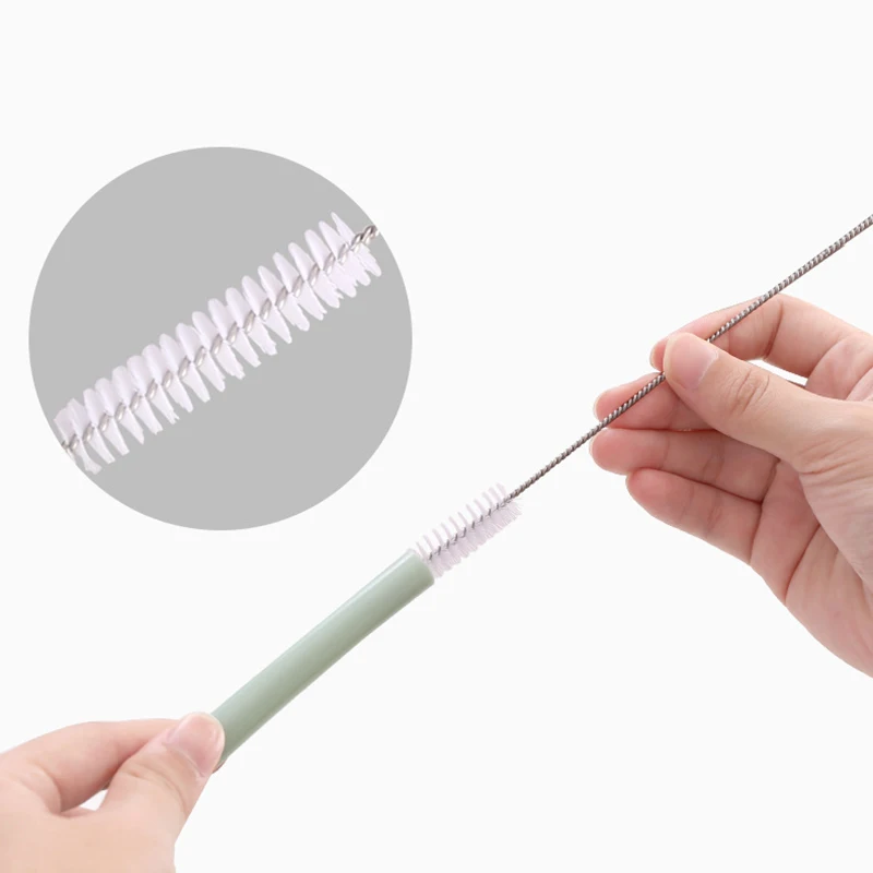 Многоразовые силиконовые соломинки для питья гибкие большого размера 6