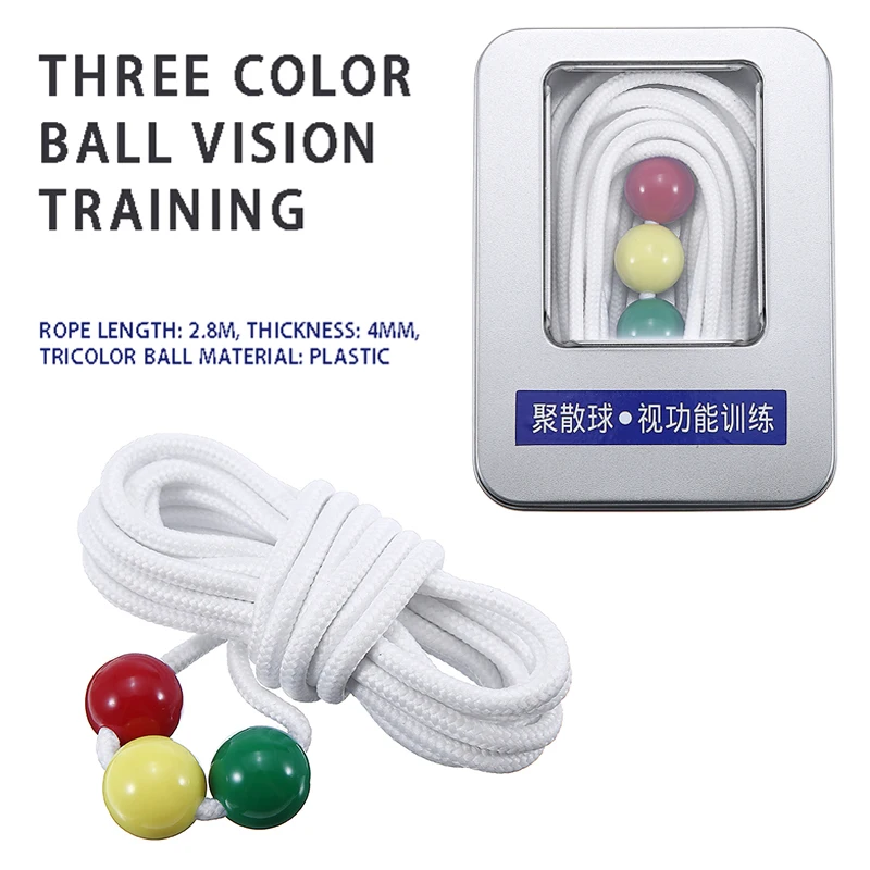 

Three Beads Brock String Vision Convergence Insufficiency Training Tool