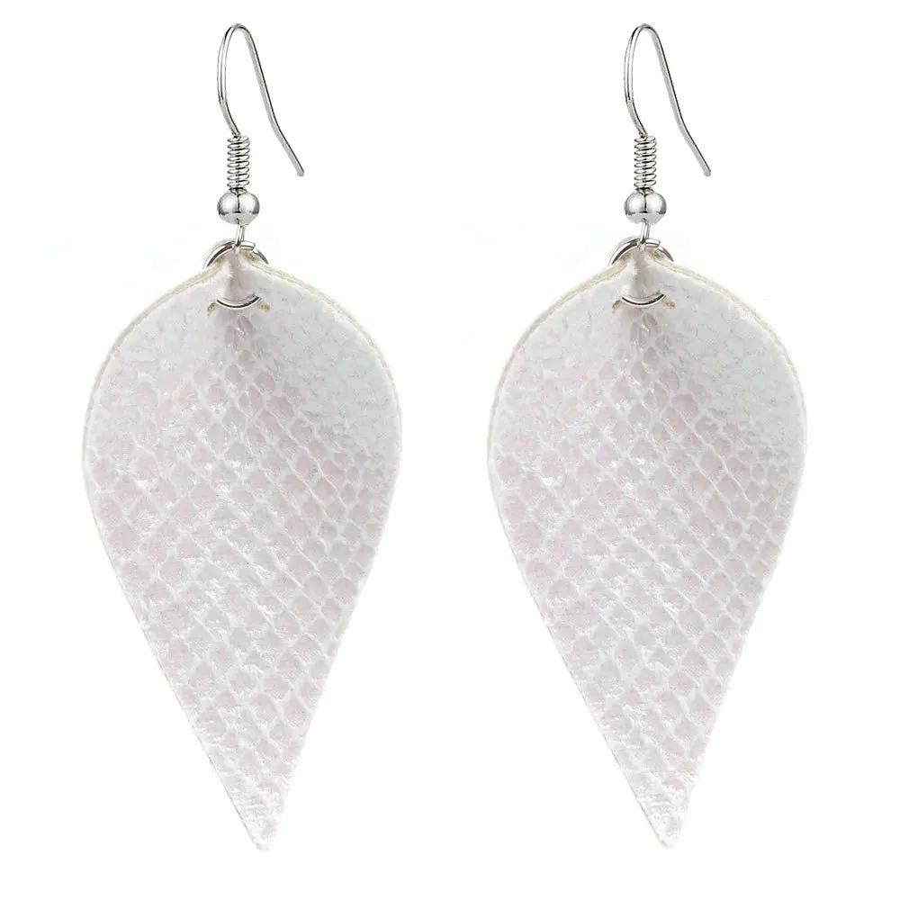 Cpop новые модные серьги из искусственной кожи однотонные простые элегантные в