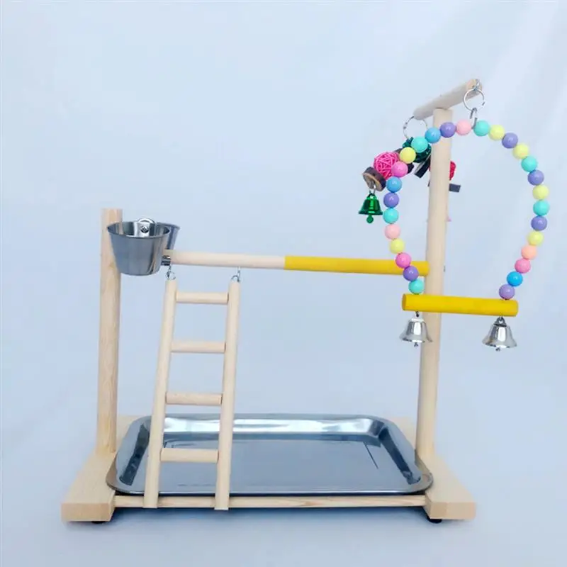 

1 Set Exquisite Parrot Stand Rack Bird Playing Stand Pet Training Stand