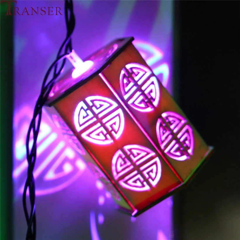 Transer 2 5 м 10 светодиодов деревянные китайские сказочные гирлянды теплые