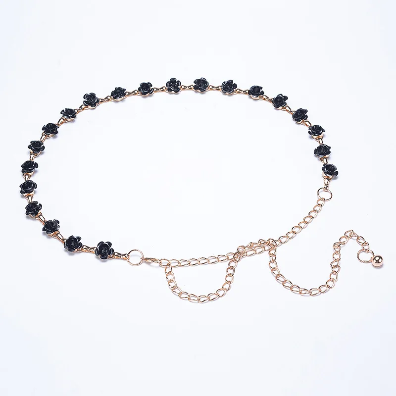 Женский пояс для танца живота с декоративными цветами|waist chain belt|fashion ladies beltsladies belt