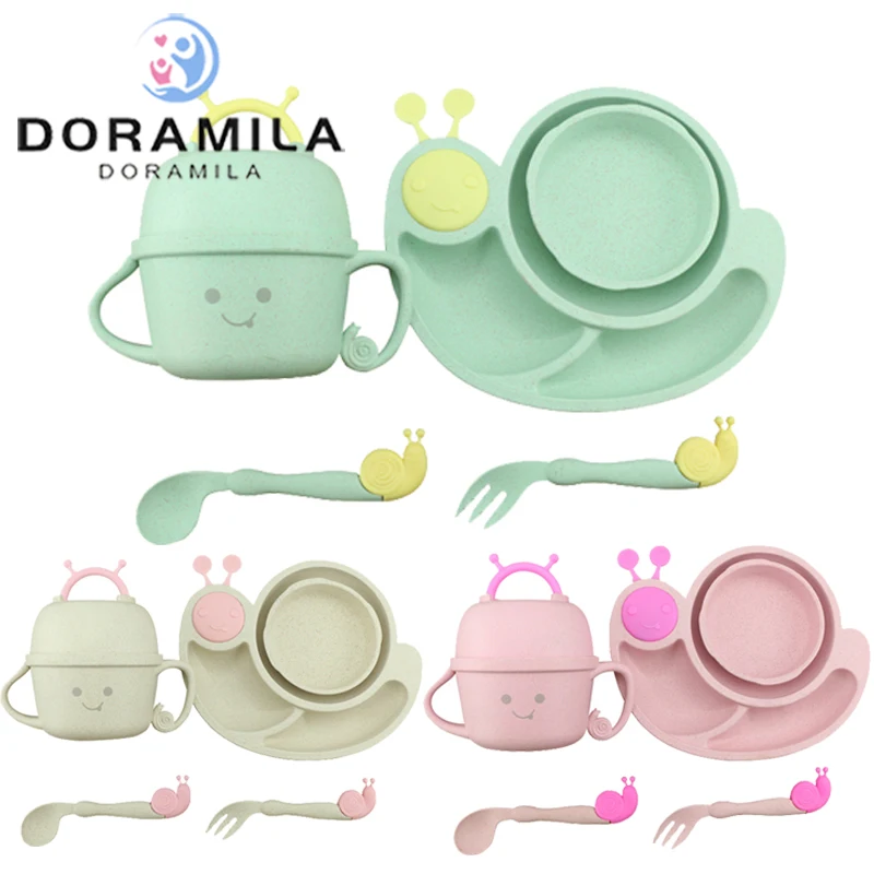 Креативная антиобжигающая Осенняя улитка детская настольная посуда разделитель