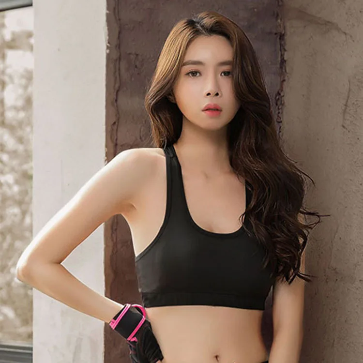 Спортивный бюстгальтер для бега с буквенным анти-шоком и без следов