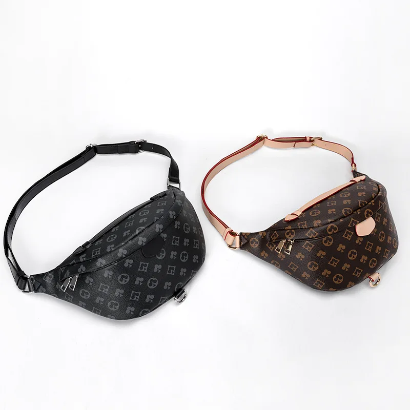 

Fashion Leisure Women Fanny Pack Luxury Design Leather Belt Waist Bag Ladies Chest Pouch Couples Travel Shoulder Crossbody Bag