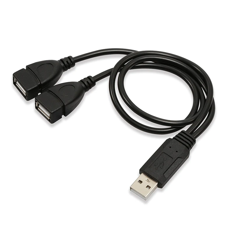 1 шт. 0 5 м Мужской и 2 Женский USB удлинитель питания разделите на usb кабеля для