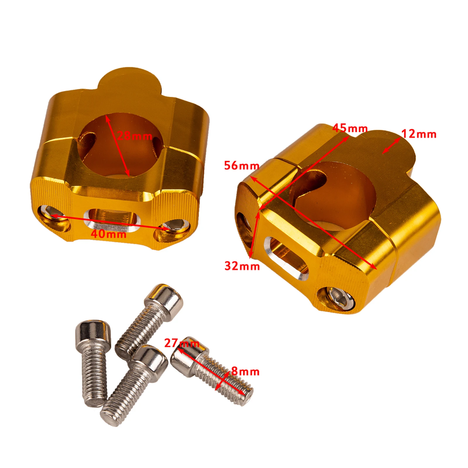

Алюминиевые подъемники на руль мотоцикла 1 1/4 "CNC 28 мм, регулируемые толстые зажимы, универсальные для KTM EXC YZF CRF KLX внедорожного велосипеда