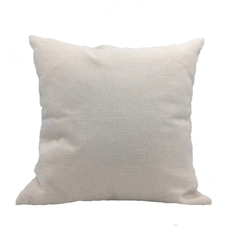 

1Pcs Cotton Linen Pocket Throw Pillow Case Blank Sublimation Solid Color Car Cushion Cover DIY Personalized Design Home Textiles