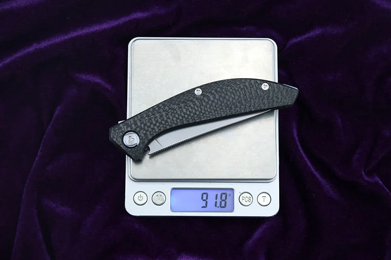 Зеленый колючий нож, новинка, SIGMA, высокое качество, флип, складной нож, M390, лезвие, углеродное волокно, ручка, для кемпинга, тактические ножи, EDC