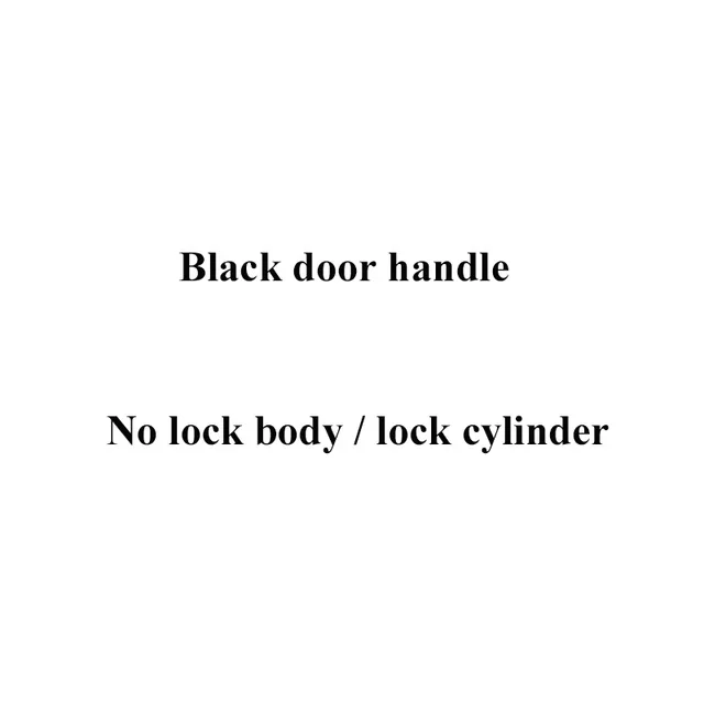 Black Fake Lock 1 комплект рифленый/текстурированный латунный материал интерьерный дверной замок гостиная/спальня Золотая дверная ручка замок для дверей 35-50 мм JF1883 - Цвет: Black Fake Lock