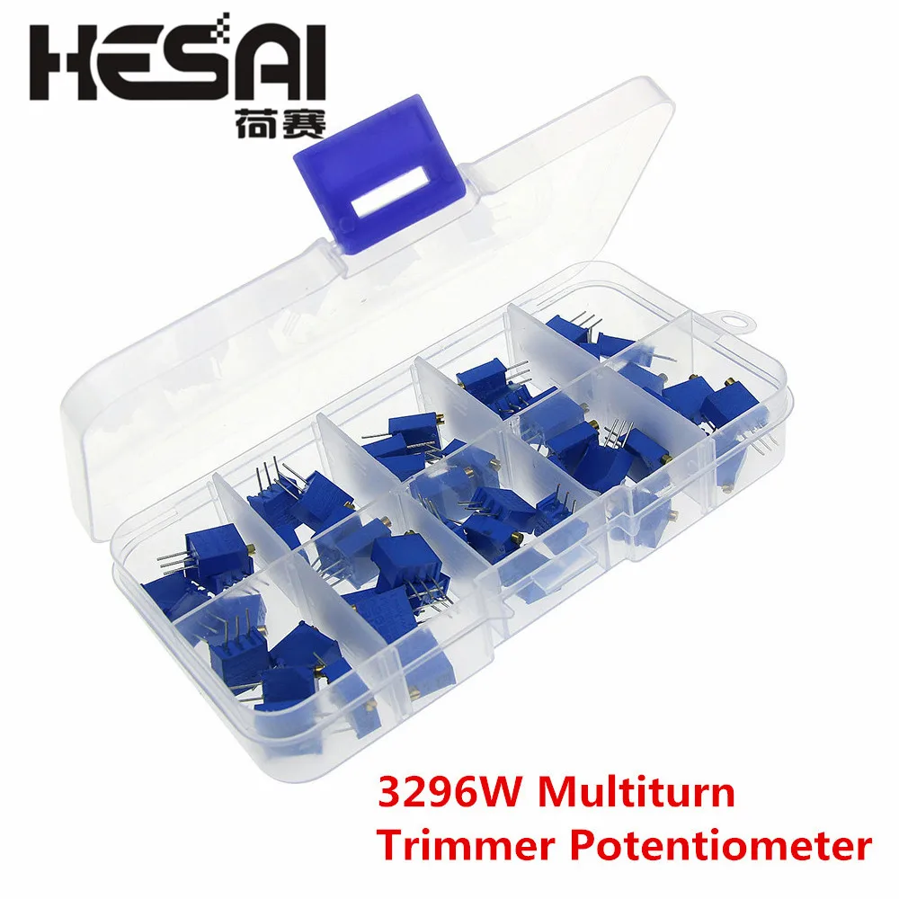 Высококачественный многооборотный Подстроечный резистор 50 шт. 3296 Вт набор