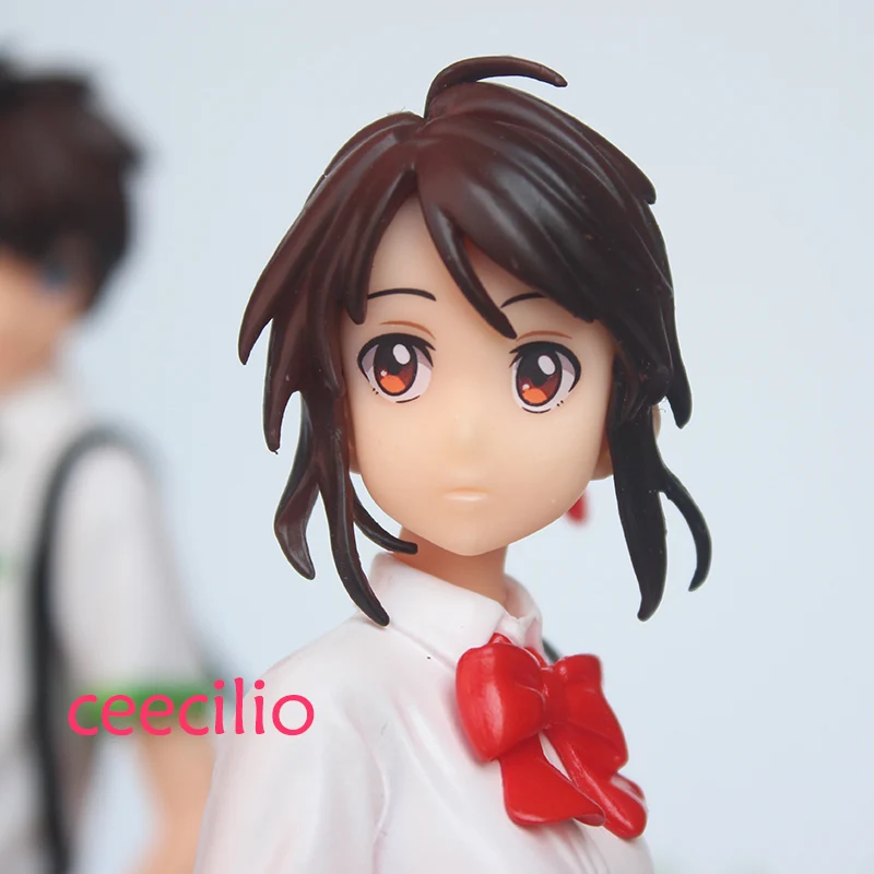 Японское аниме ваше имя Taki Tachibana Mitsuha Miyamizu ПВХ фигурка модель игрушки|model toy|japanese