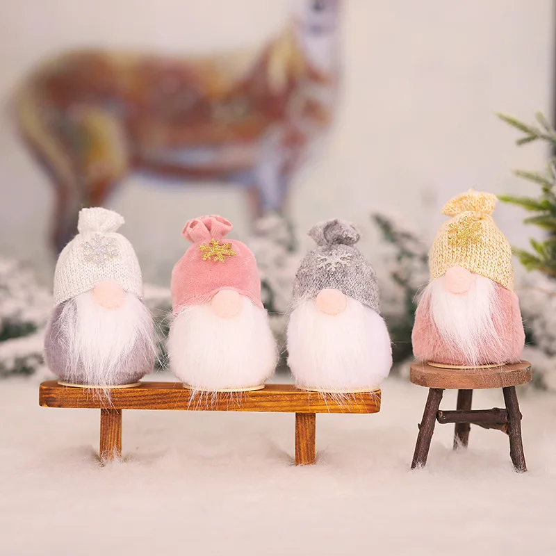 Рождественское украшение шапка безлицевая кукла для рождественской елки 2020