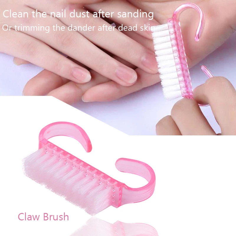 

New Style Nail Cleaning Brush Tool Dust Removal Paint Brush Small Claw Brush Small Angle Cleaning Brush Nail Care Tool Wholesale