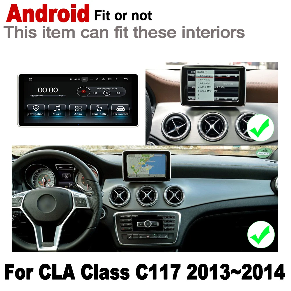 IPS Android автомобильный мультимедийный плеер gps навигация для Mercedes Benz CLA Class C117 2013 ~ 2014