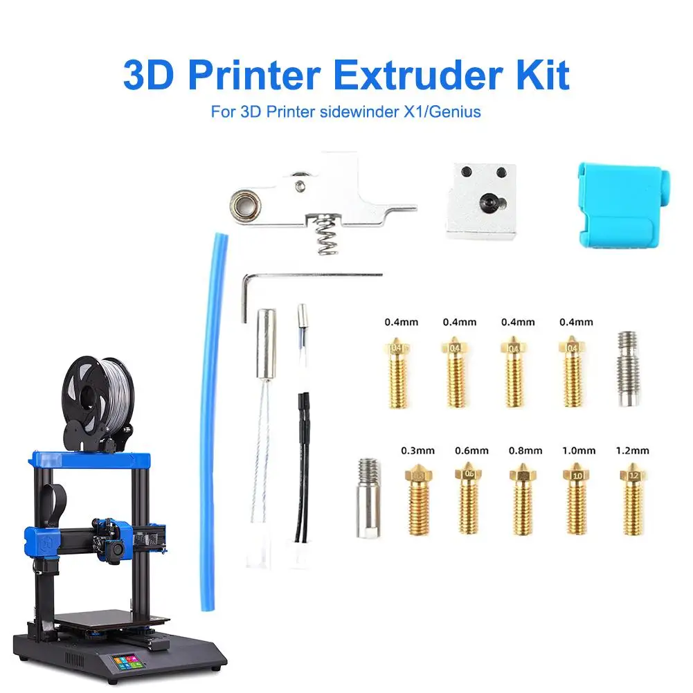 

3D Printer Parts Genius Nozzle Silicone Sleeve Thermal Resistor Heating Pipe for Artillery 3D Printer Sidewinder X 1