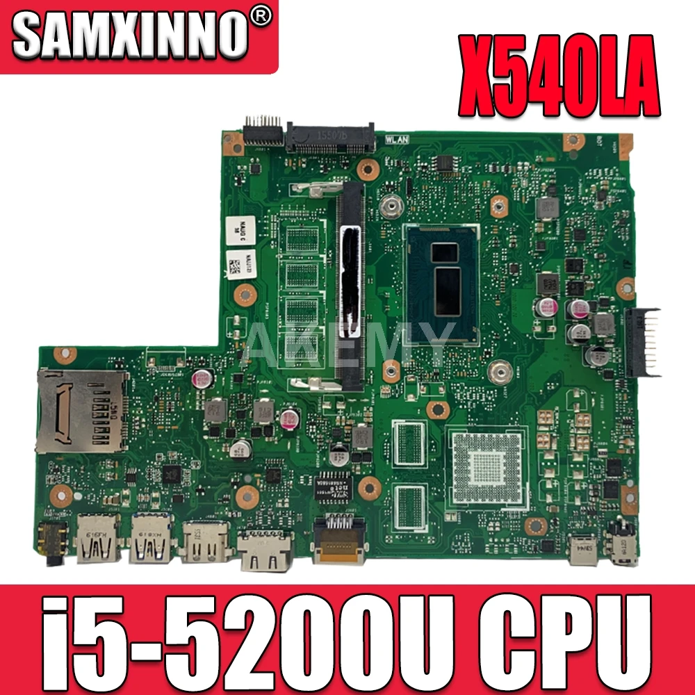 AKEMY X540LA оригинальная материнская плата For Asus VivoBook X540LJ F540L A540L с i5 5200U для