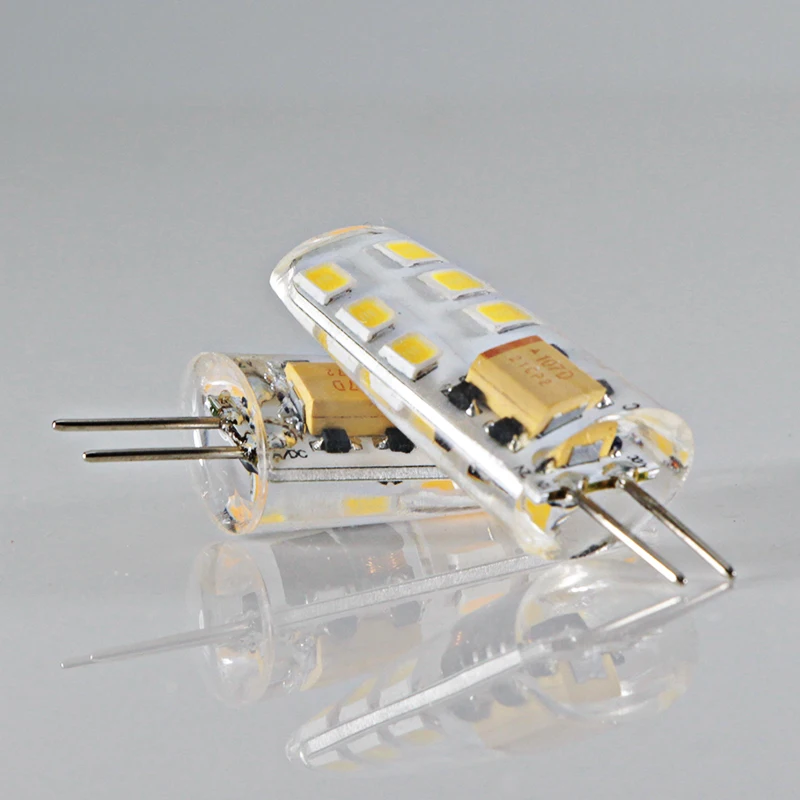 4X G4 led 12 v Прожектор супер 2,5 W силиконовая кукурузная лампа Ac Dc 12 v Вольт smd 2835 12 Светодиодная люстра Замена галогеновым лампам освещения