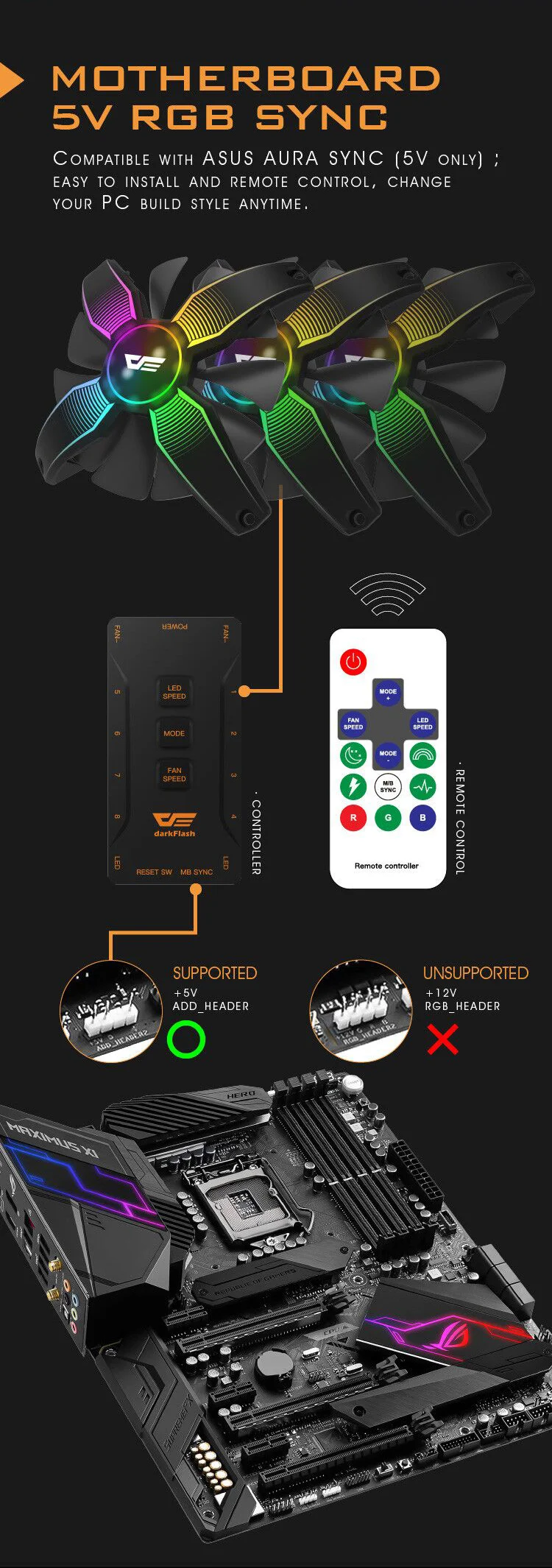 Aigo Talon pro, 120 мм, чехол для компьютера, вентилятор, кулер для процессора, Охлаждающий радиатор, 12 В, без рамки, RGB, охлаждающий вентилятор для процессора, тихий, для Inter и AMD