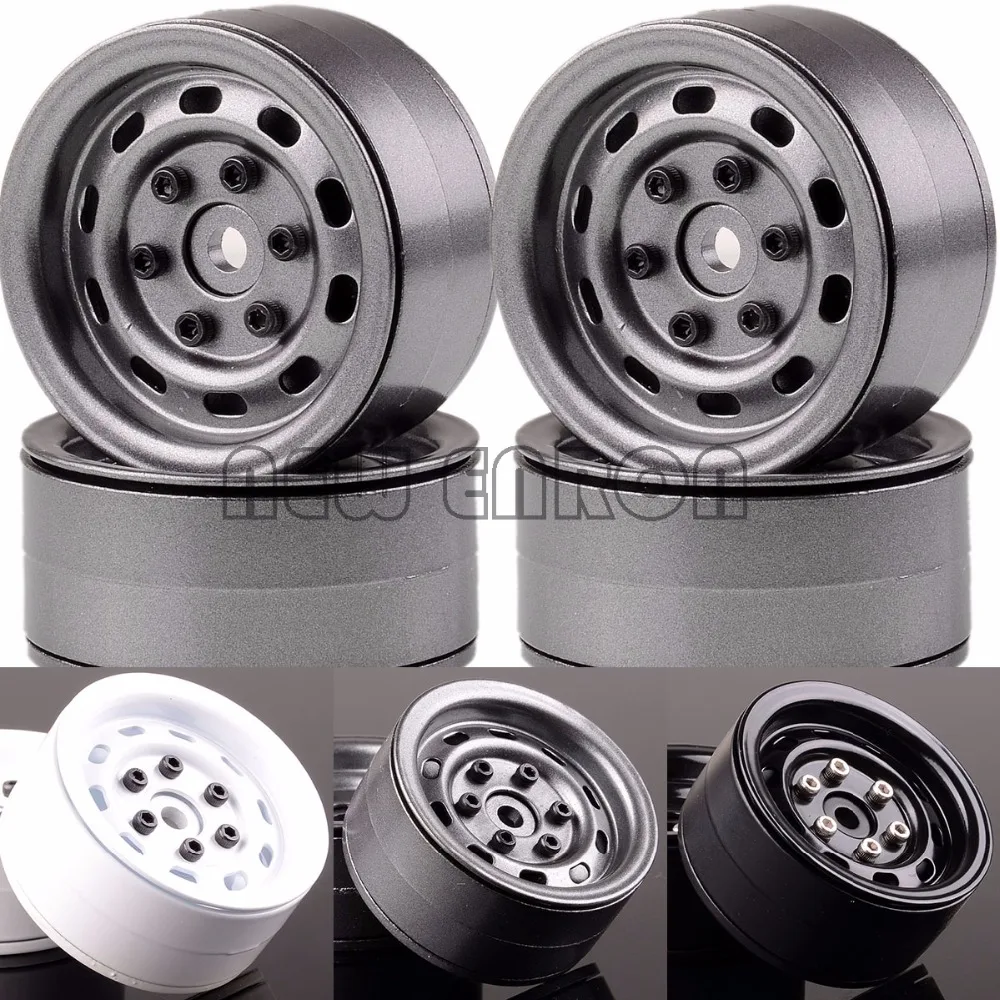 

NEW ENRON 4PCS Aluminum Beadlock Wheel Rim 1.9" For RC 1/10 Rock Crawler SCX10 TRX-4 D90 rc cars for adults 1:10