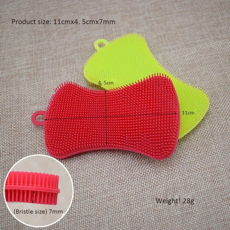 

Silicone Bath Shower Body Sponges for Massage Skin Care Tool Ran Color