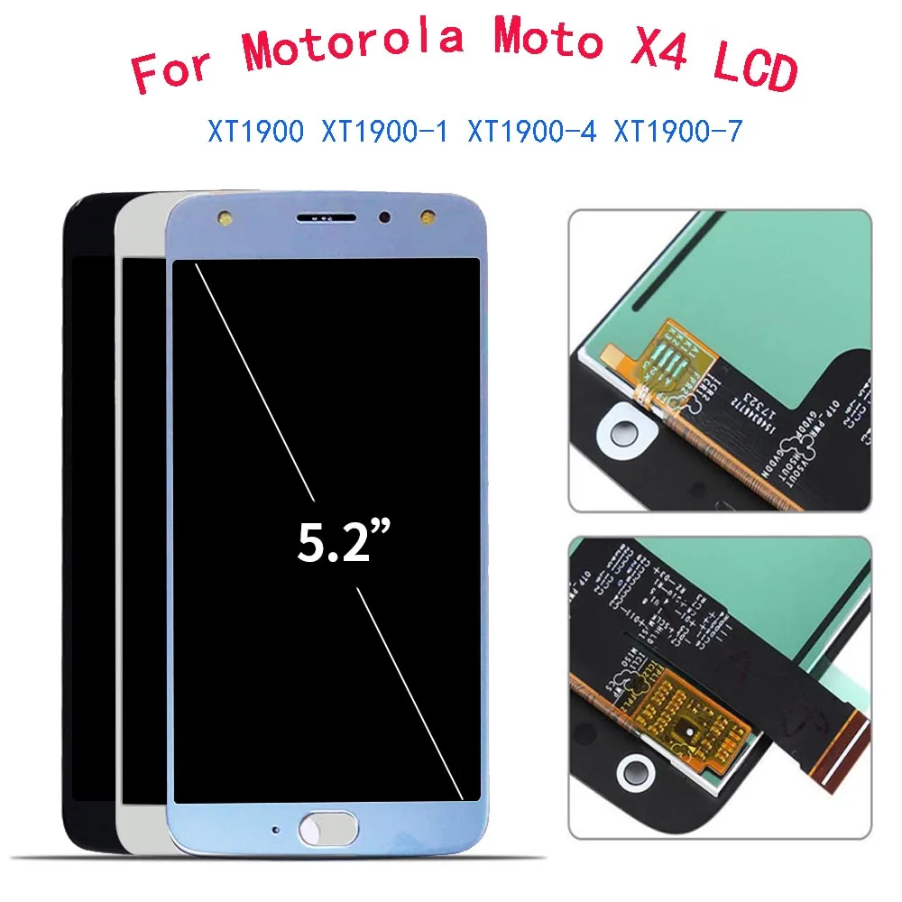 

5.2" AAA Quality For Motorola Moto X4 XT1900 XT1900-1 XT1900-4 XT1900-7 LCD Display Touch Screen Digitizer Assemble Replacement