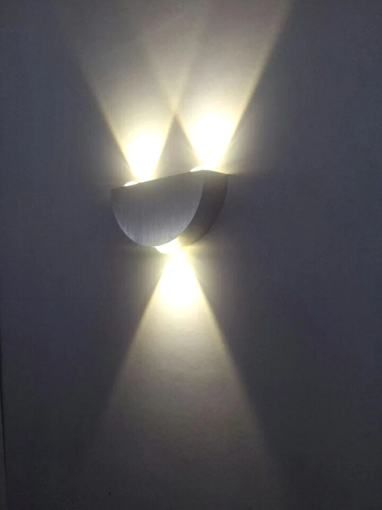 Приглушаемая/не 3 Вт Светодиодная настенная лампа вверх/вниз светильник