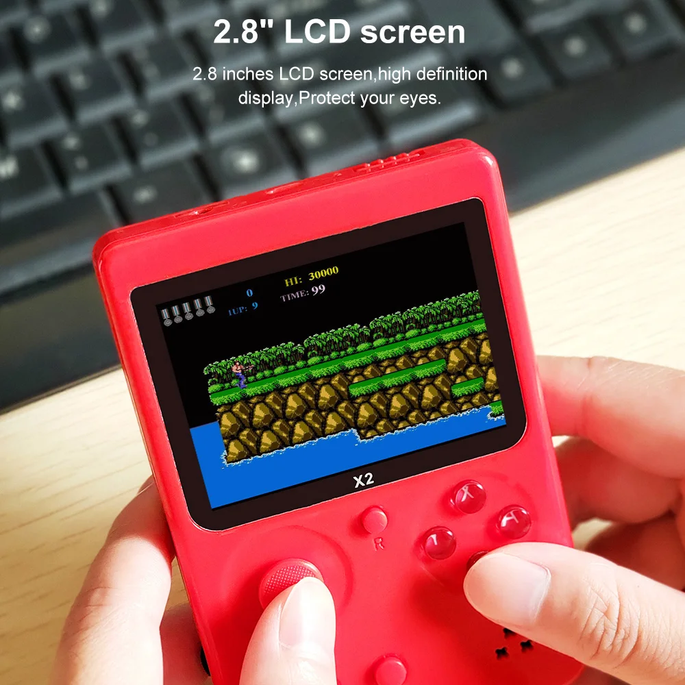 Игровая консоль 561 X2 ностальгическая портативная игровая со встроенными 2500