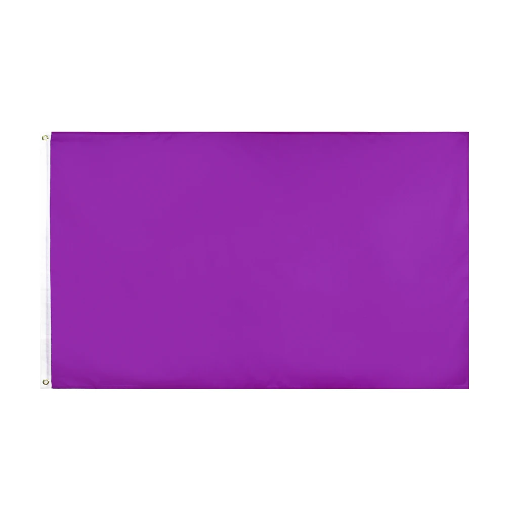 

90X150cm PURPLE Flag Solid Color banner