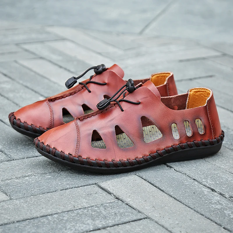 

Men's Summer Sneakers Summer Sandals Slippers Sandalias De Verano Para Hombre Sommer Schuhe Herren Leather Shoes