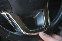 abs chrome trim multi function steering wheel sequins cover car accessories for kia rio k2 sedan hatchback 2011 2014