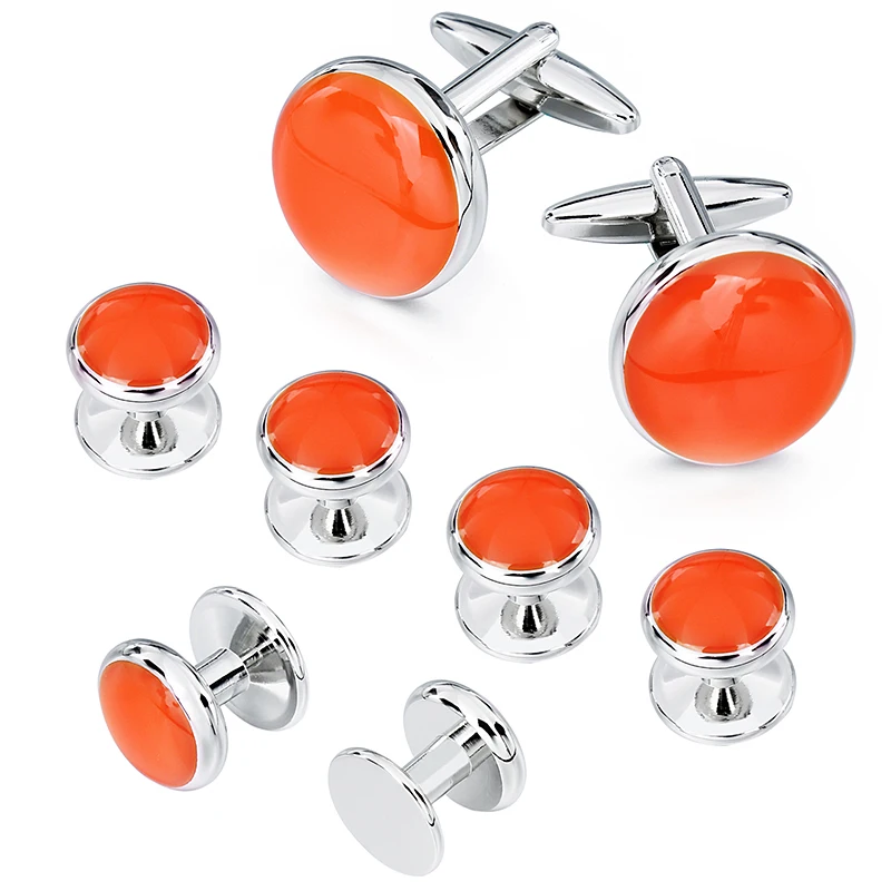 Набор мужских разноцветных эмалированных запонок HAWSON 8 шт./компл. запонки и