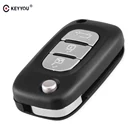Ключ для автомобиля KEYYOU, складной чехол с 3 кнопками для Renault Clio Megane Kangoo Modus с HU83 Blade