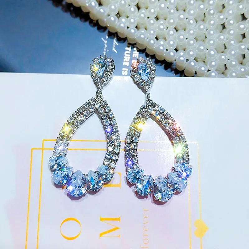 

Geometric Light Luxury Temperament Earrings 2021 Korean Trendy Personality Earrings European And American Fashion Earrings Women
