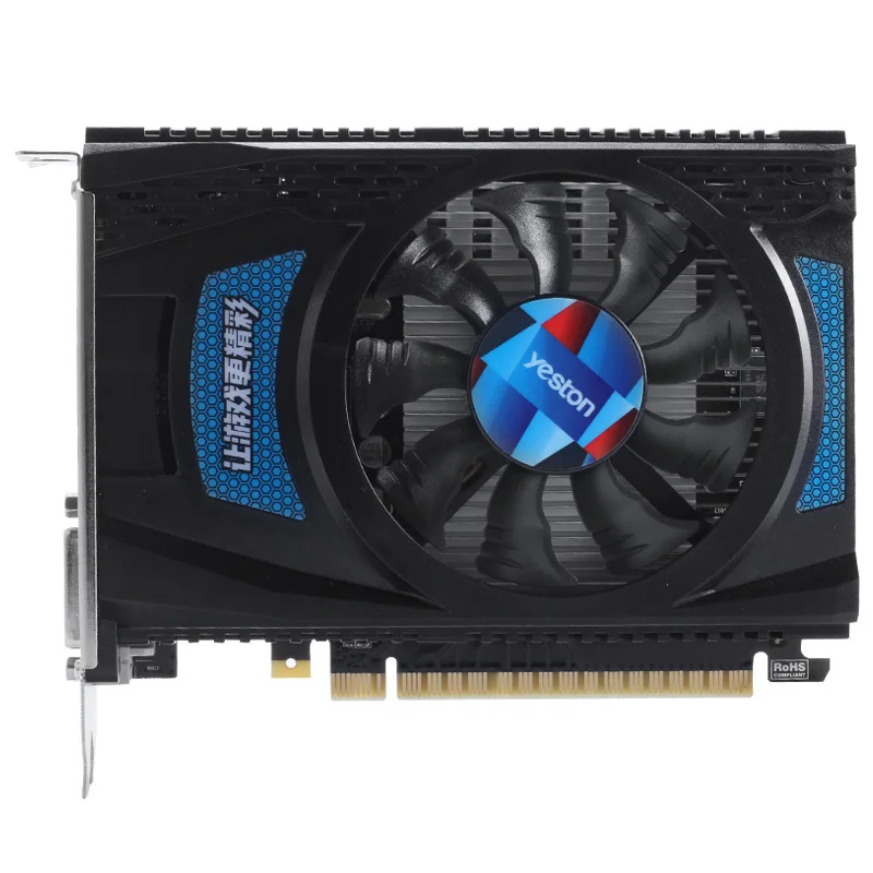 Yeston RX550--4G D5 Graphics Cards Radeon Chill 4GB Memory GDDR5 128Bit 6000MHz DP1.4HDR+HDMI2.0b+DVI-D Small Size GPU