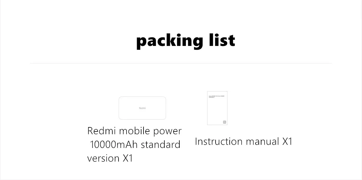 Xiao mi Red mi power Bank 10000 мАч power bank QC3.0 портативное зарядное устройство 2 usb-порта аккумулятор внешний аккумулятор mi power Bank 10000 мАч
