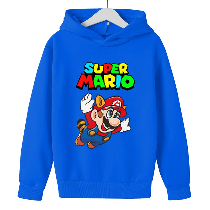 

Mario Pullover Children's 3D Print Hooded Sweatshirt Boys and Girls Cartoon Cothing Autumn Sweatshirt Fashion Anime Sweater