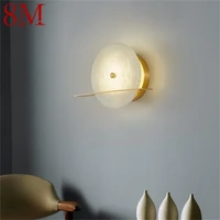 8m brass%c2%a0indoor wall%c2%a0light%c2%a0white marble sconce lamp luxury led balcony for home corridor bedroom